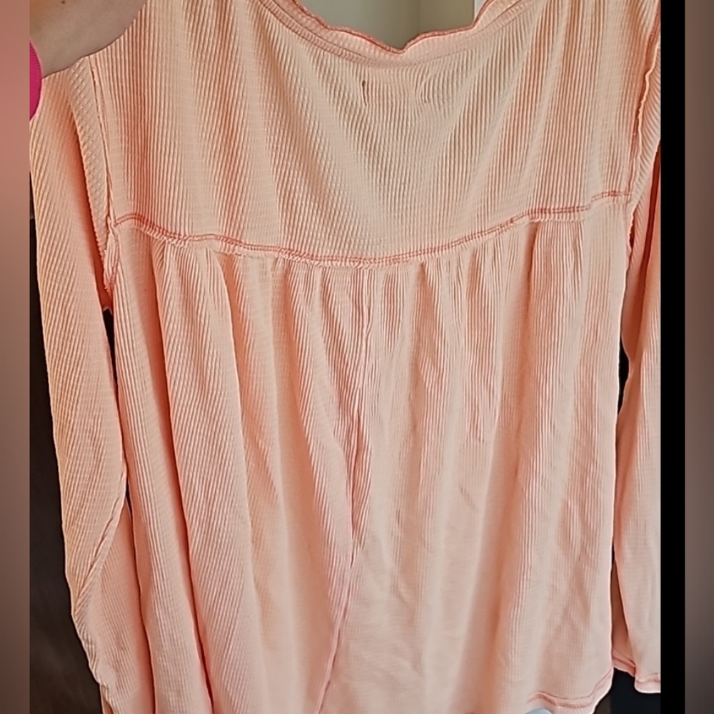 True Craft, 2 long sleeve shirts, peach, blue, white, Size XL - Picture 10 of 10